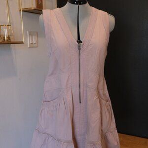 Anthropologie Daily Practice Mauve Pink Summer Athletic Cotton Dress Small